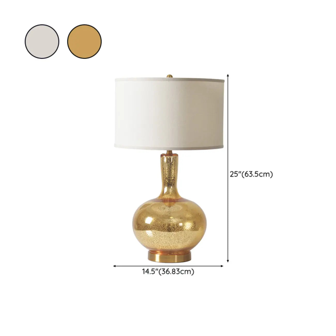 Lampe de table géométrique contemporaine en métal pour salon