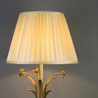 Lampe de table géométrique dorée classique à brancher pour chambre