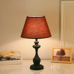 Lampe de table classique en métal, à brancher, pour chambre à coucher