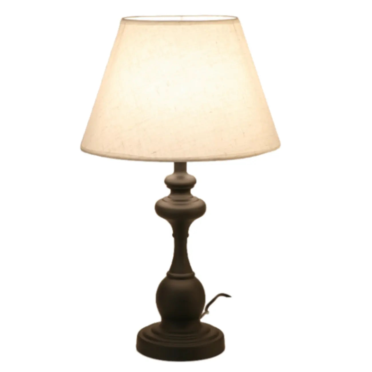 Lampe de table classique en métal, à brancher, pour chambre à coucher