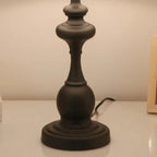 Lampe de table classique en métal, à brancher, pour chambre à coucher