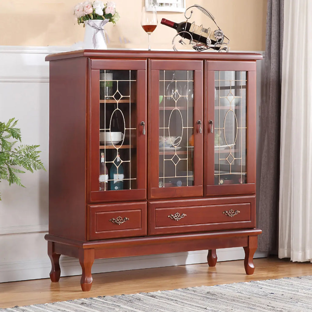 Armadietto bianco in legno massello con ripiani regolabili per esposizione/archiviazione