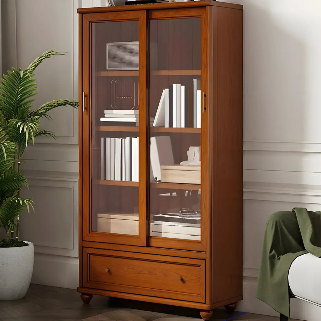 Librerie a 2 cassetti con ripiani regolabili in legno bianco