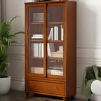 Librerie a 2 cassetti con ripiani regolabili in legno bianco