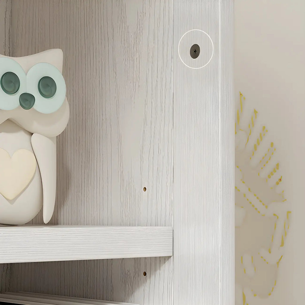 Librerie a 2 cassetti con ripiani regolabili in legno bianco