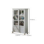 Librerie a 2 cassetti con ripiani regolabili in legno bianco