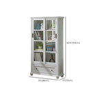 Librerie a 2 cassetti con ripiani regolabili in legno bianco