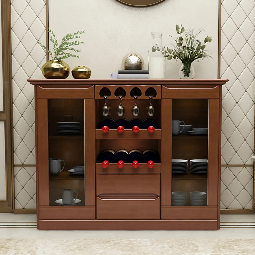 Meuble à vin classique en bois, autoportant, pour salon