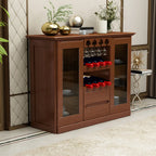 Meuble à vin classique en bois, autoportant, pour salon