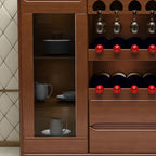 Meuble à vin classique en bois, autoportant, pour salon