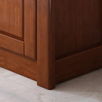 Armoire à vin classique autoportante en bois naturel pour salon
