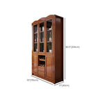 Armoire à vin classique autoportante en bois naturel pour salon
