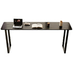 Élégante table de bar longue noire pour la maison et les cafés