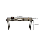Élégante table de bar longue noire pour la maison et les cafés