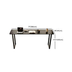 Élégante table de bar longue noire pour la maison et les cafés
