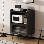 Buffet noir élégant pour un salon moderne