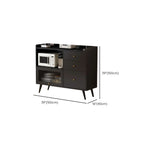 Buffet noir élégant pour un salon moderne