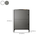 Meuble d'appoint rectangulaire noir et blanc simple, autoportant