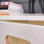 Armoire de rangement compartimentée en bois massif durable avec encoches