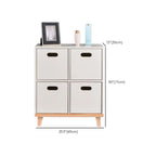Armoire de rangement compartimentée en bois massif durable avec encoches