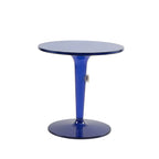 Table d'appoint ronde minimaliste en acrylique blanc pour salon