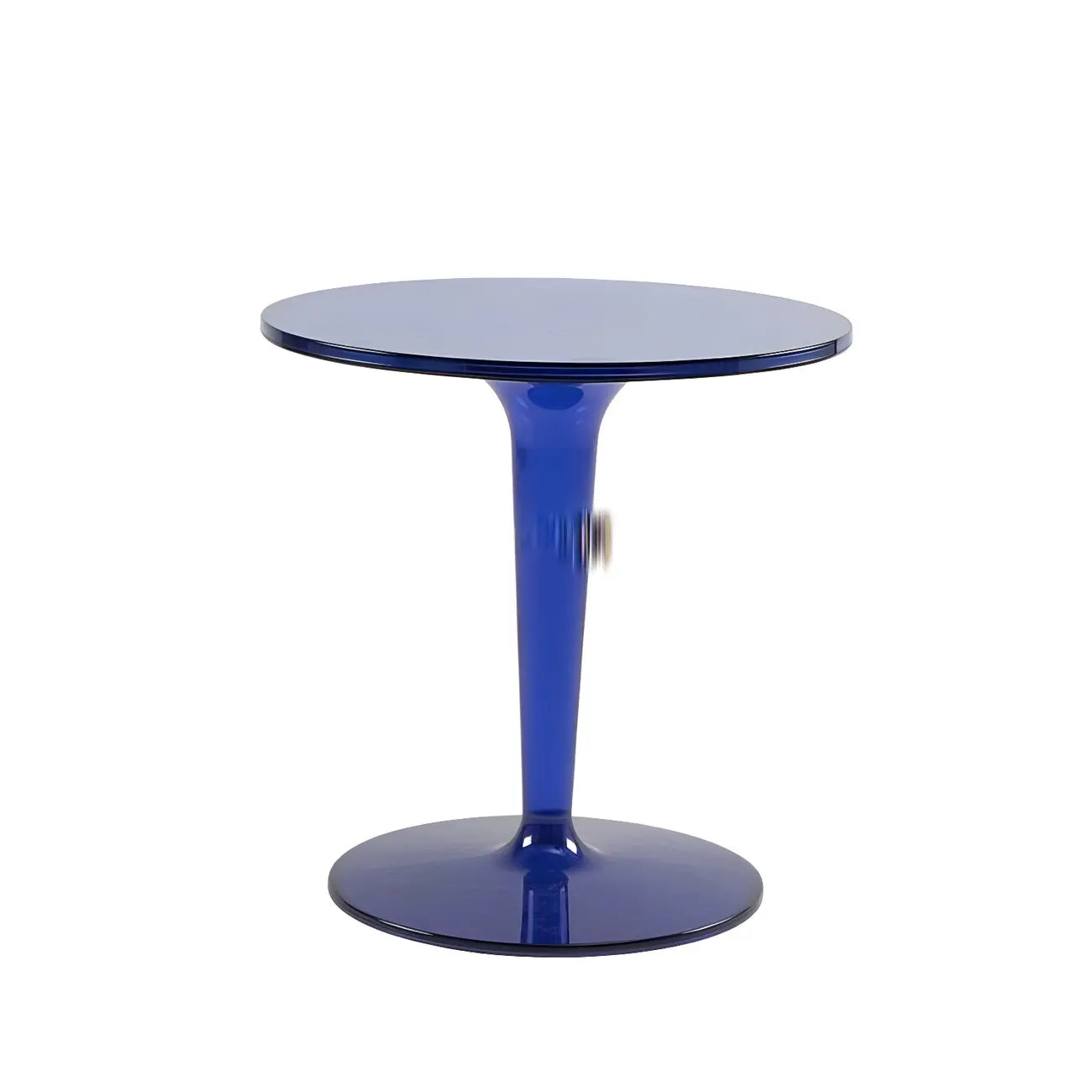 Table d'appoint ronde minimaliste en acrylique blanc pour salon