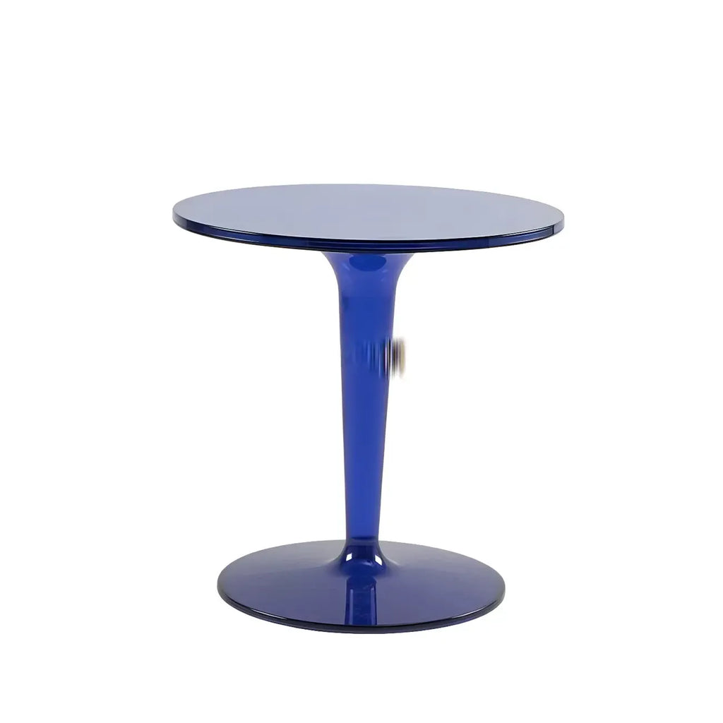 Table d'appoint ronde minimaliste en acrylique blanc pour salon