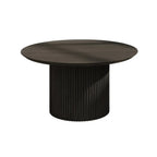 Table d'appoint ronde minimaliste en bois naturel pour le salon