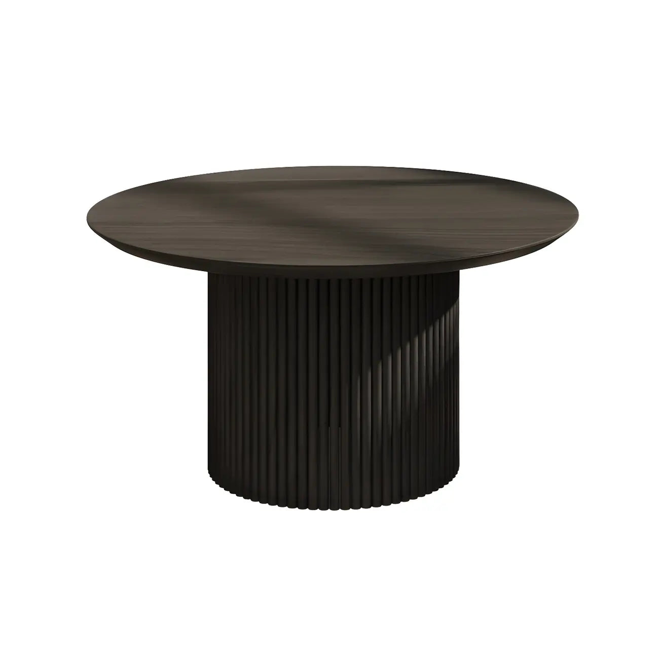 Table d'appoint ronde minimaliste en bois naturel pour le salon