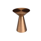 Table d'appoint minimaliste et moderne en métal argenté pour salon