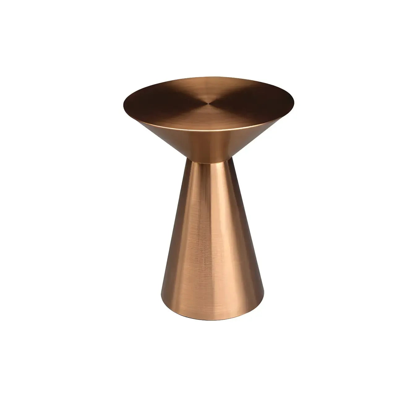 Table d'appoint minimaliste et moderne en métal argenté pour salon
