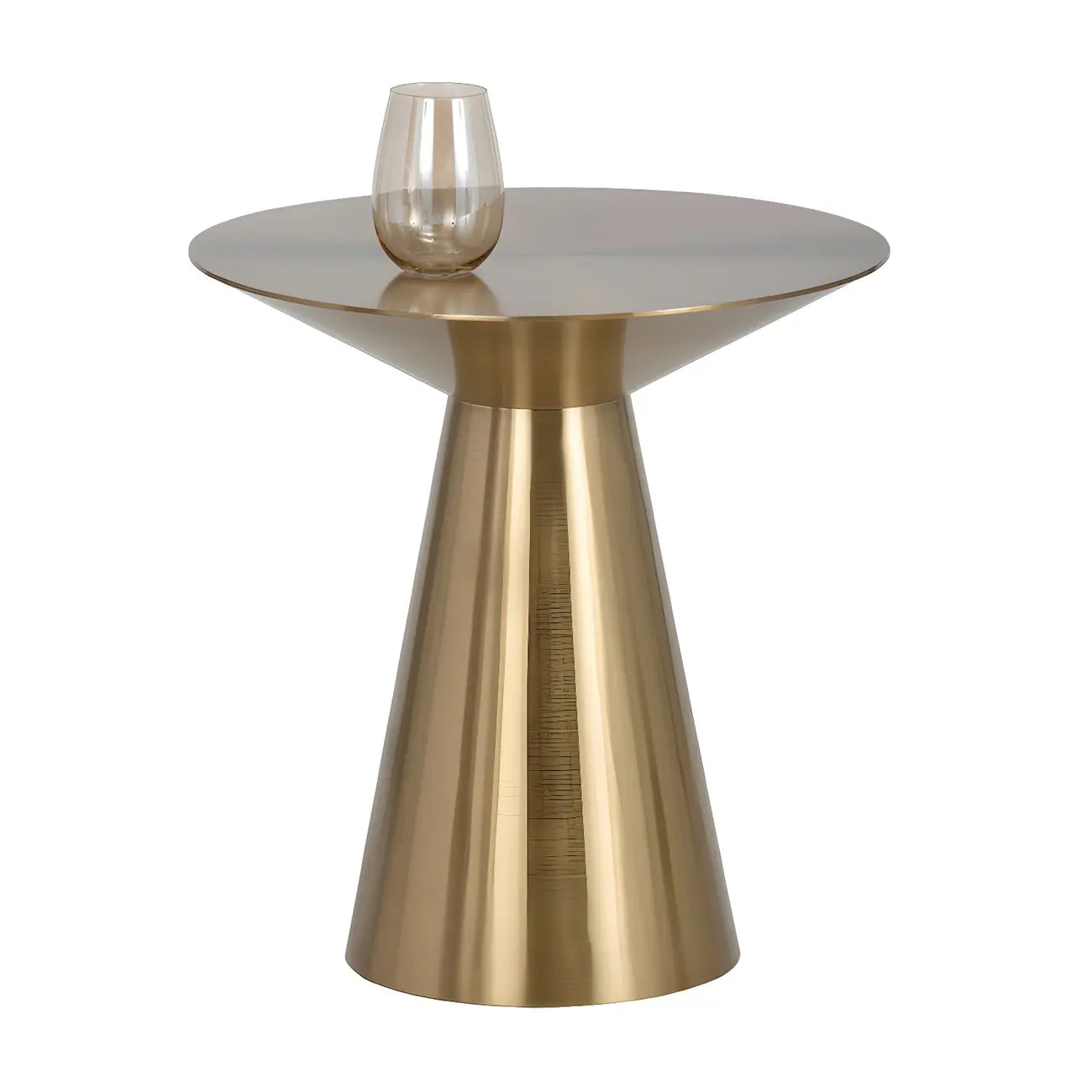 Table d'appoint minimaliste et moderne en métal argenté pour salon