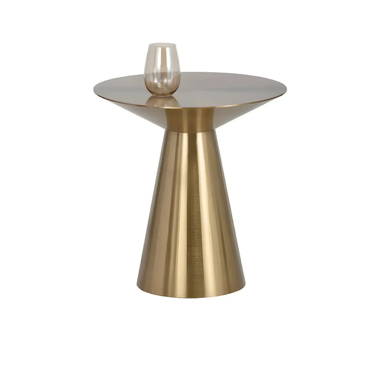 Table d'appoint minimaliste et moderne en métal argenté pour salon