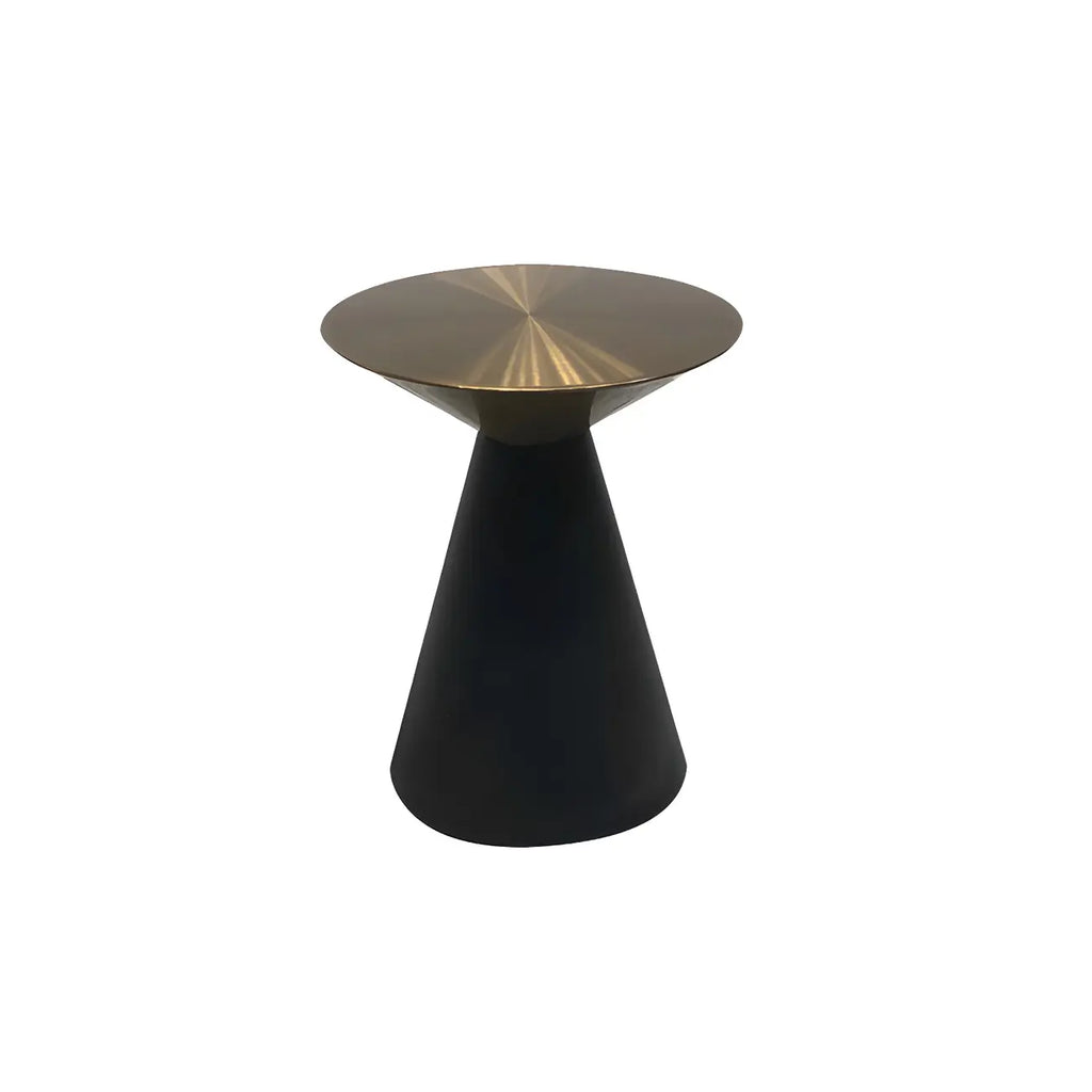 Table d'appoint minimaliste et moderne en métal argenté pour salon
