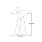 Table d'appoint minimaliste et moderne en métal argenté pour salon