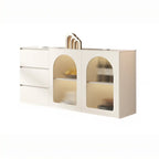 Meuble d'appoint rectangulaire blanc minimaliste pour salon