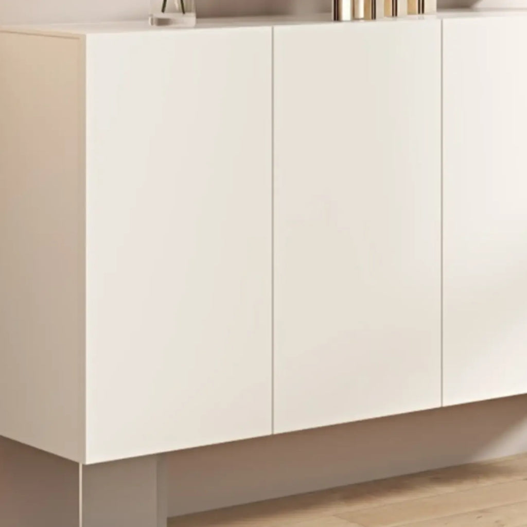 Meuble d'appoint rectangulaire blanc minimaliste pour salon