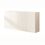 Meuble d'appoint rectangulaire blanc minimaliste pour salon
