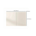 Meuble d'appoint rectangulaire blanc minimaliste pour salon