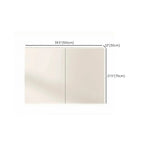 Meuble d'appoint rectangulaire blanc minimaliste pour salon