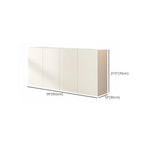 Meuble d'appoint rectangulaire blanc minimaliste pour salon
