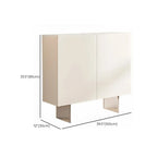 Meuble d'appoint rectangulaire blanc minimaliste pour salon