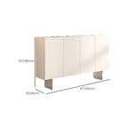 Meuble d'appoint rectangulaire blanc minimaliste pour salon