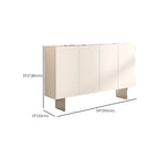Meuble d'appoint rectangulaire blanc minimaliste pour salon
