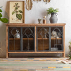 Armoire de rangement autoportante de style campagne française pour la décoration intérieure