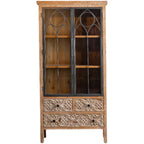 Armoire de rangement autoportante de style campagne française pour la décoration intérieure