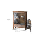 Armoire de rangement autoportante de style campagne française pour la décoration intérieure