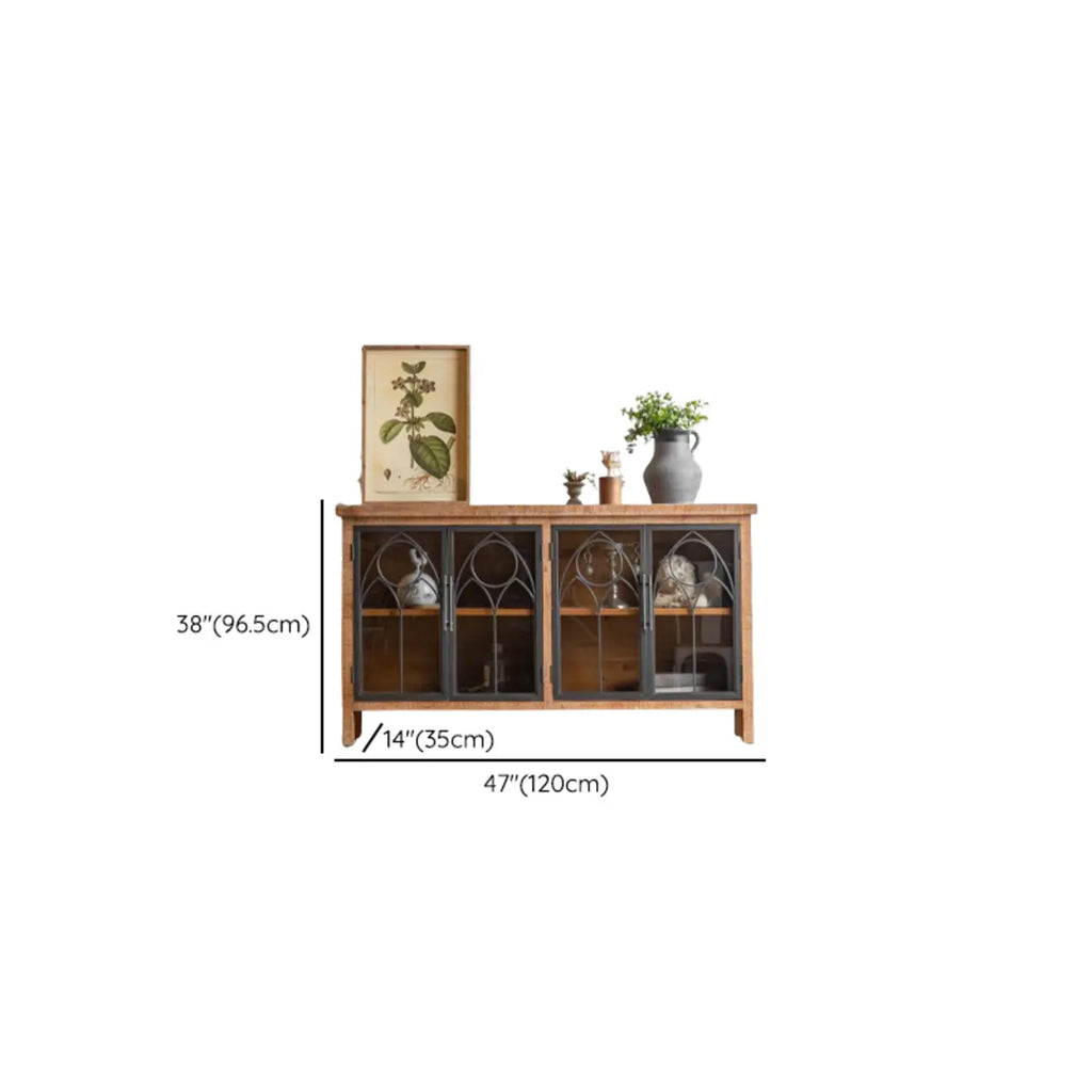 Armoire de rangement autoportante de style campagne française pour la décoration intérieure