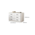 Armoire de rangement blanche minimaliste avec fermeture amortie et tiroirs