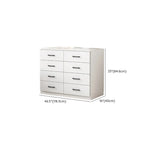 Armoire de rangement blanche minimaliste avec fermeture amortie et tiroirs